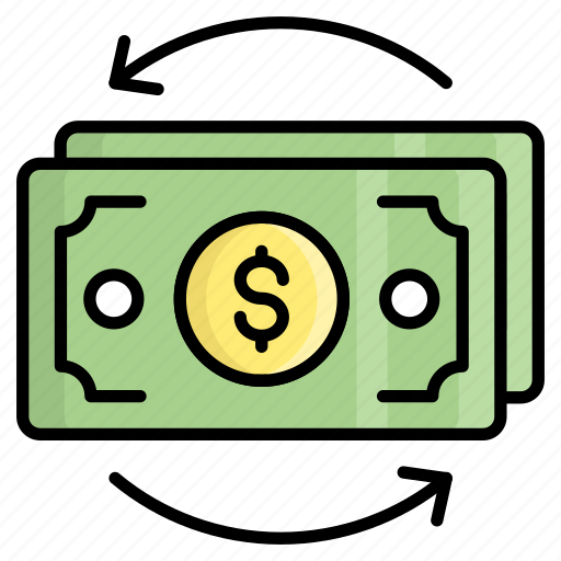 Cash flow, finance, banking, currency, business finance, direction, notes icon - Download on Iconfinder