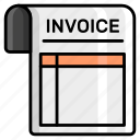 invoice, receipt, finance, banking, bill, voucher, slip