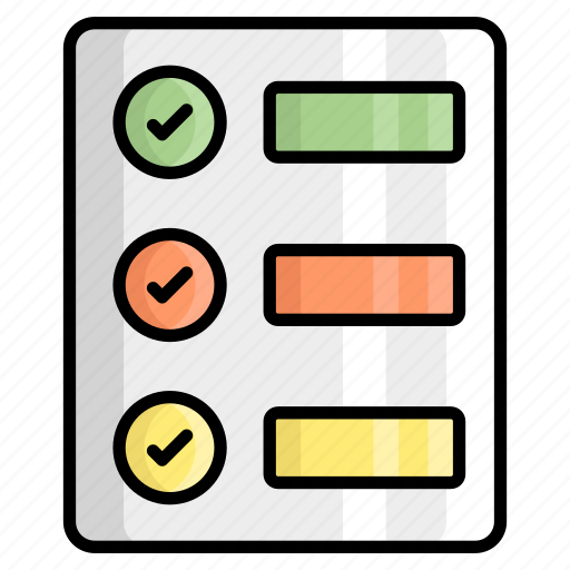 Checklist, page, worksheet, task, todo list, agenda, list icon - Download on Iconfinder