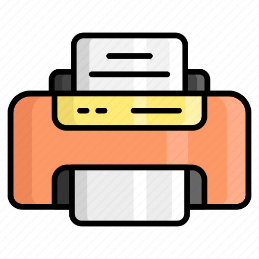 Color printer, paper, electronic, technology, business, seo, printing icon - Download on Iconfinder