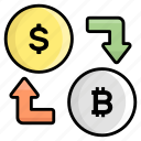 currency, exchange, cash, money, trade, business, bitcoin
