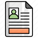 cv, resume, human resources, user profile, applicant, applicant profile, profile