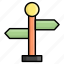 roadside arrow, street sign, road sign, sign, signaling, signboard, orientation 