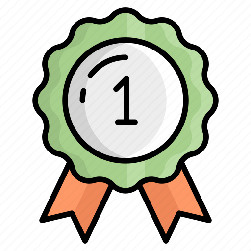 Ribbon badge, medal, prize, recognition, badge, certification, best practice icon - Download on Iconfinder
