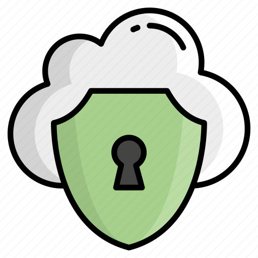 Cloud security, safety, protection, cloud protection, secure, access, shield icon - Download on Iconfinder