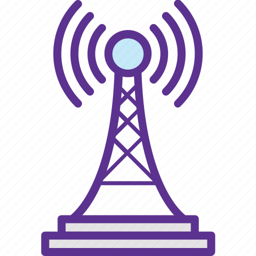 Network tower, signal tower, wifi hotspot tower, wifi tower, wireless antenna icon - Download on Iconfinder
