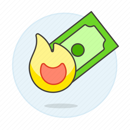 Banknote, burning, business, cash, expenses, fire, flame icon - Download on Iconfinder