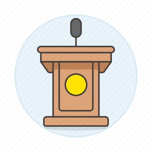 Business, conference, microphone, podium, presentation, rostrum, speech icon - Download on Iconfinder