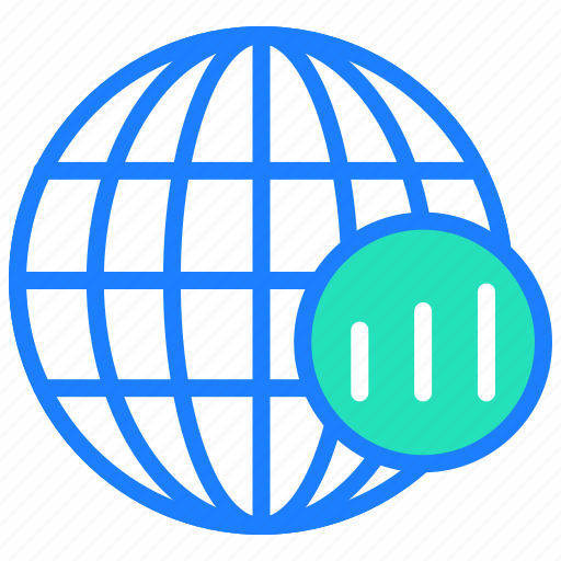 Analytics, arrow, business, chart, globe, growth icon - Download on Iconfinder