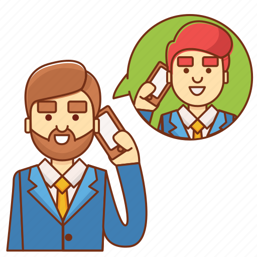 Businessman, call, communication, customer service, information, support, talk icon - Download on Iconfinder