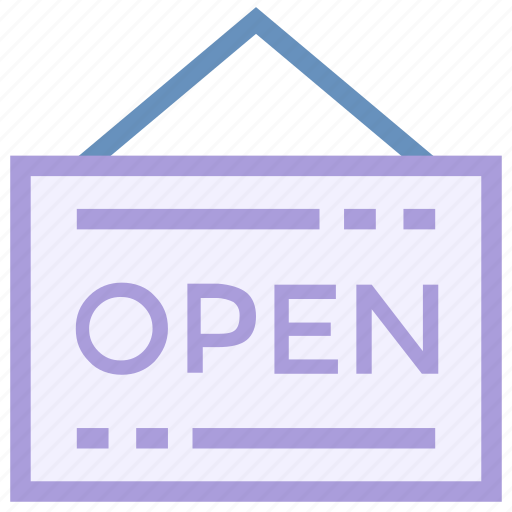 Badge, open, open shop, shop sign icon icon - Download on Iconfinder
