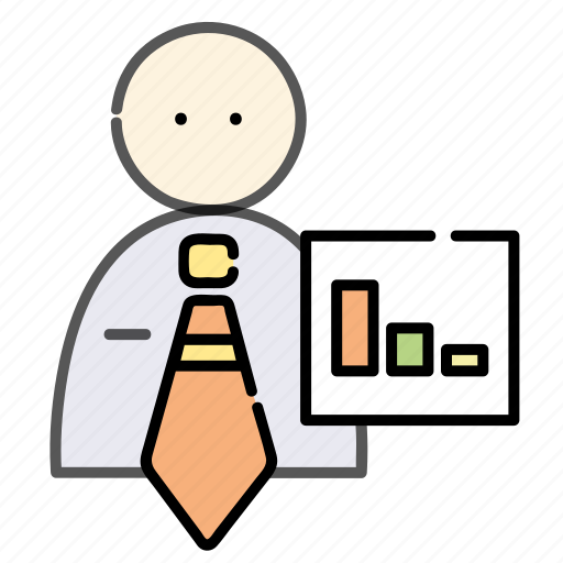 Business, businessman, graph, office, statistic icon - Download on Iconfinder