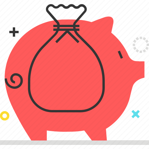 Bag, bank, investment, money, piggy, wealth icon - Download on Iconfinder