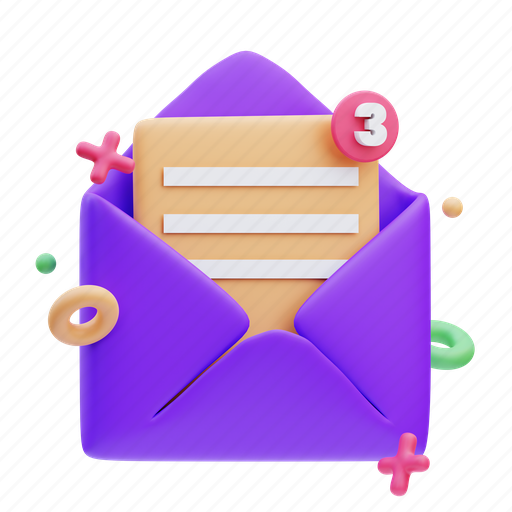 Email, mail, business, web, object, style, modern 3D illustration - Download on Iconfinder