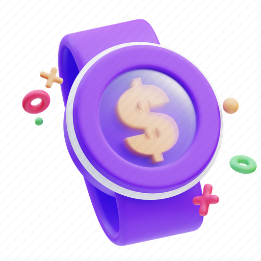 Watch, time, business, web, object, style, modern 3D illustration - Download on Iconfinder