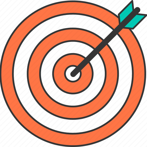 Aim, arrow, bullseye, success, target icon - Download on Iconfinder
