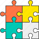 diagram, game, jigsaw, piece, puzzle, solution