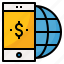 app, global, mobile, money, phone 