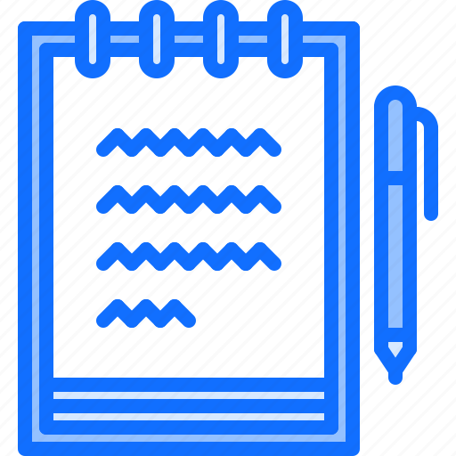 Business, corporation, job, note, notebook, office, pen icon - Download on Iconfinder
