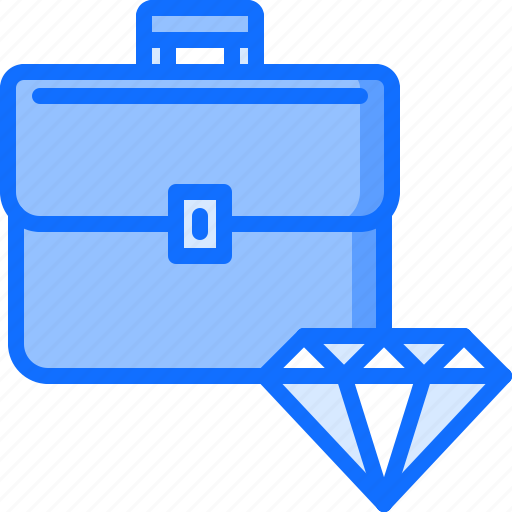 Brilliant, business, case, diamond, job, office, portfolio icon - Download on Iconfinder