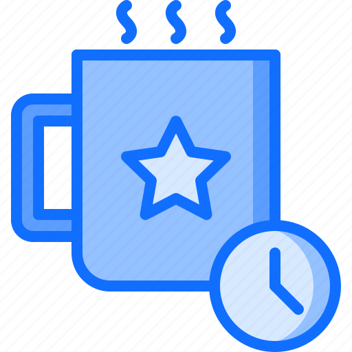 Break, business, clock, coffee, job, office, time icon - Download on Iconfinder