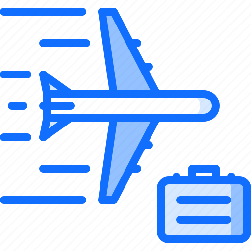 Airplane, business, case, job, plane, portfolio, trip icon - Download on Iconfinder