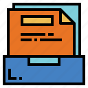 document, file, folder, report