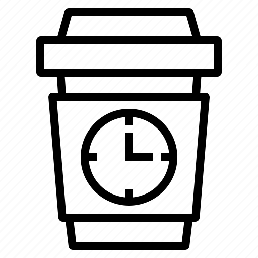 Cup, break, clock, coffee, time icon - Download on Iconfinder