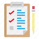 checklist, clipboard, document, list, paper