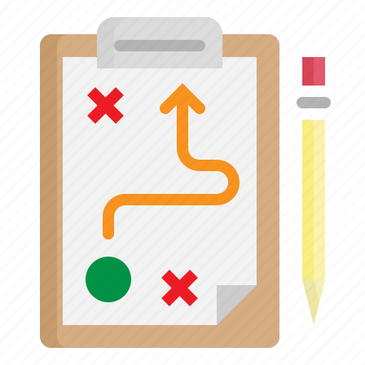 Business Clipboard Management Plan Strategy Icon
