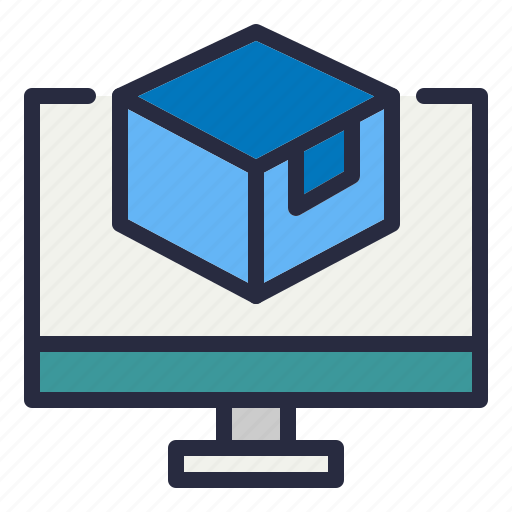 Box, computer, computing, monitor icon - Download on Iconfinder