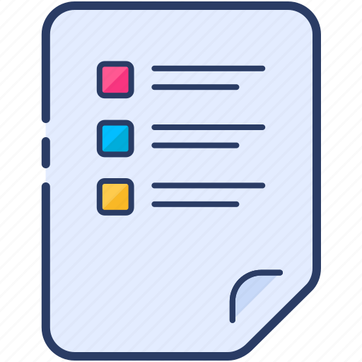 Check mark, checklist, page, paper, document, format, sheet icon - Download on Iconfinder