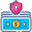 currency, insurance, money, protect, security icon 