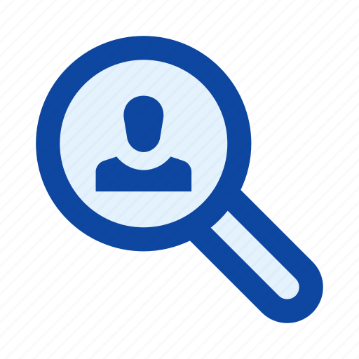 Headhunter, hr, interface, magnifier, person, search, worker icon - Download on Iconfinder