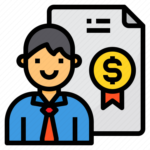 Business, certificate, finance, man, manager icon - Download on Iconfinder