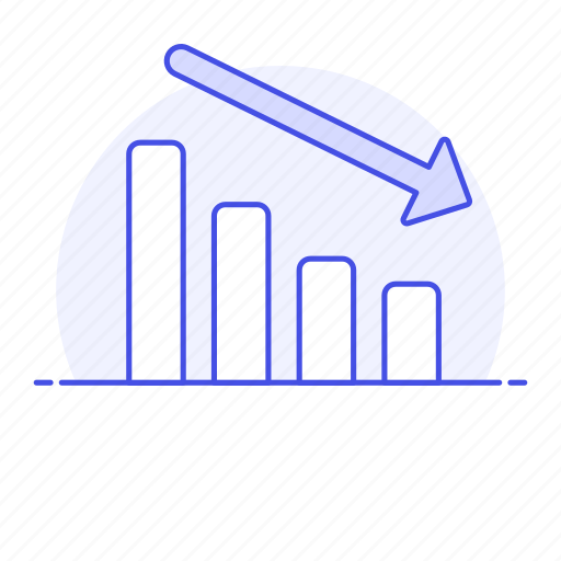 Analytics, arrow, bar, business, chart, decreasing, drecreasing icon - Download on Iconfinder