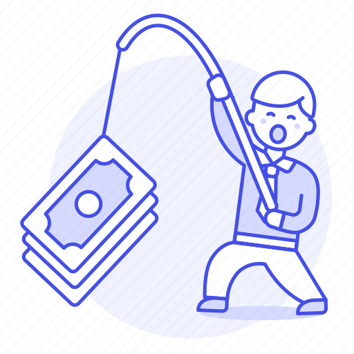 Business, crime, fishing, growth, incentive, man, money icon - Download on Iconfinder