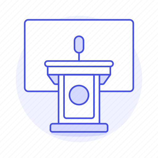 Business, conference, microphone, podium, presentation, rostrum, speech icon - Download on Iconfinder