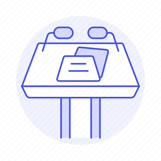 Conference, stand, podium, business, rostrum, microphone, speech icon - Download on Iconfinder
