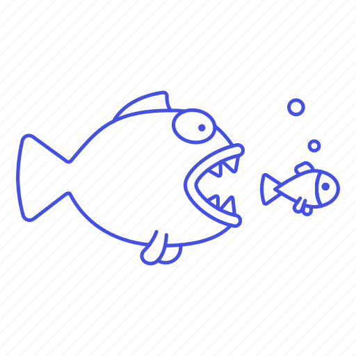 Absorb, big, business, eating, fish, metaphors, monopoly icon - Download on Iconfinder