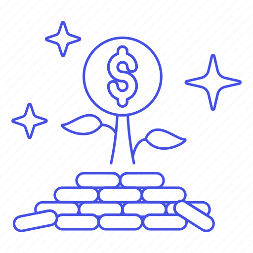 Business, growth, investment, metaphors, money, plant, wealth icon - Download on Iconfinder