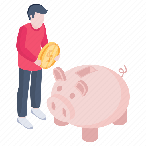 Savings, piggy bank, piggy, money box, savings box illustration - Download on Iconfinder
