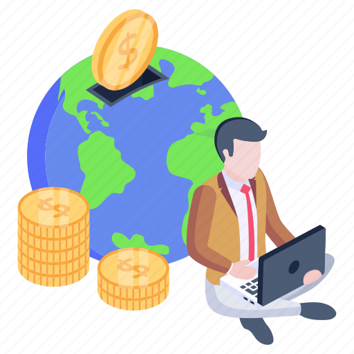 Overseas investment, global investment, international investment, global business, foreign investment illustration - Download on Iconfinder