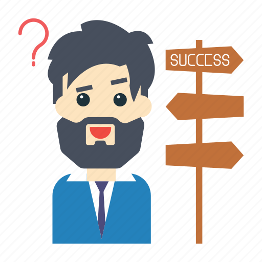 Board, confused, direction, employee, success icon - Download on Iconfinder