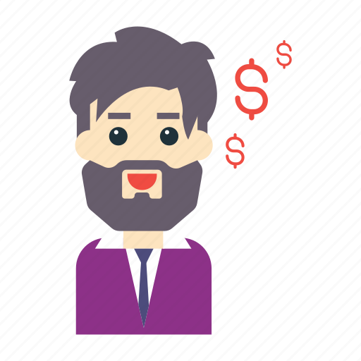Dollar, employee, man, money, pay icon - Download on Iconfinder