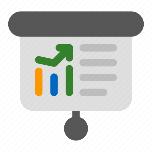 Presentation, char, chart, graph, report, analytics icon - Download on Iconfinder