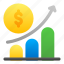 bar, chart, report, analytics, money, earnings 
