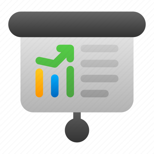 Presentation, char, chart, graph, report, analytics icon - Download on Iconfinder