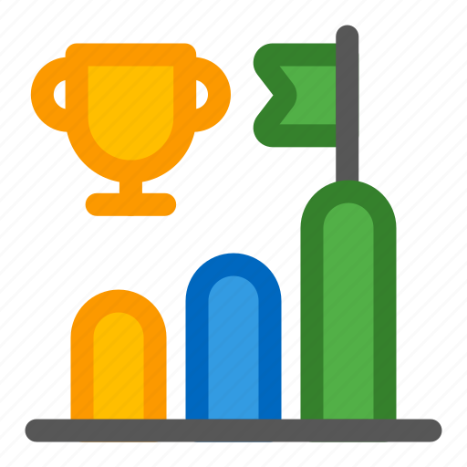 Bar, chart, target, success, trophy, cup, win icon - Download on Iconfinder