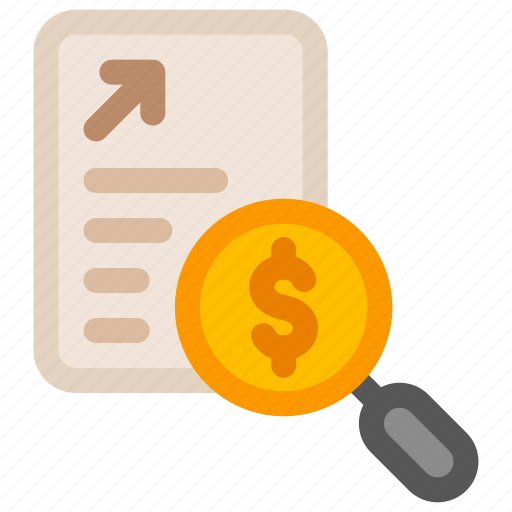 File, document, report, money, analytics, business icon - Download on Iconfinder